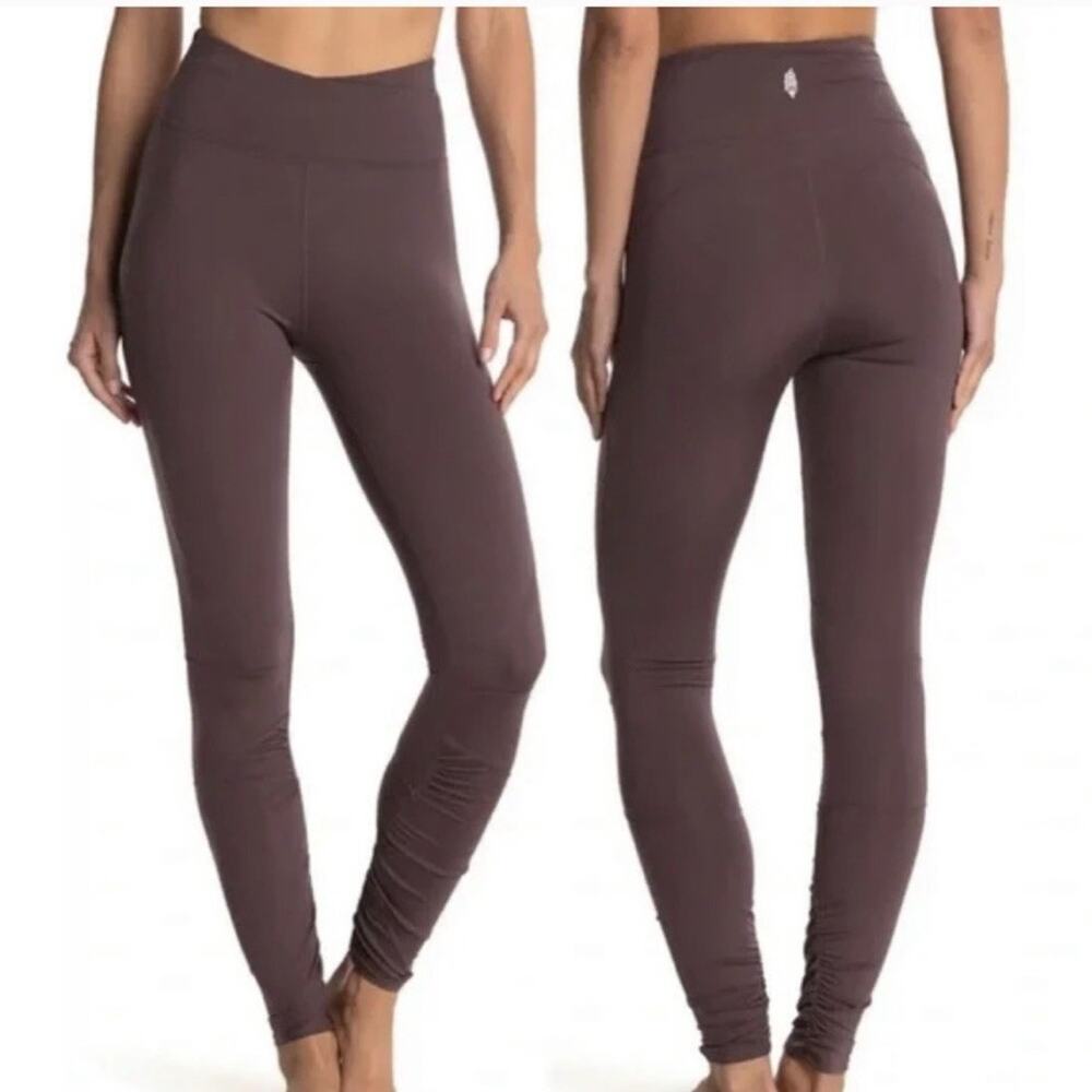 Free People Movement Freeform Ruched Leggings Purple Size Large